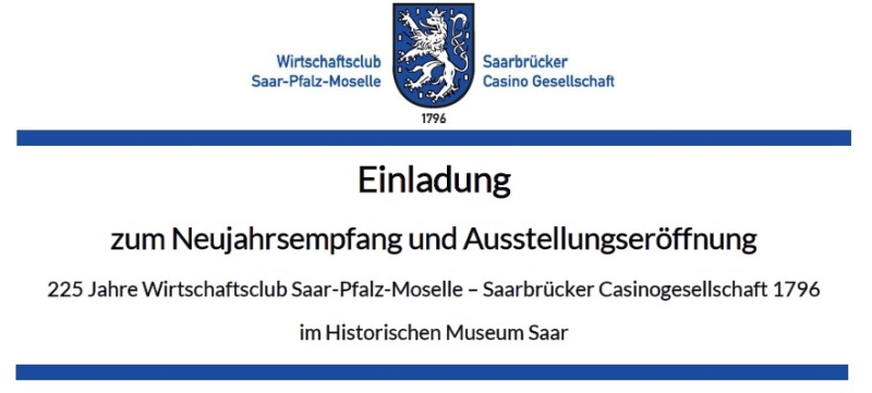 Neujahrsempfang und Ausstellungseröffnung im Historischen Museum Saar