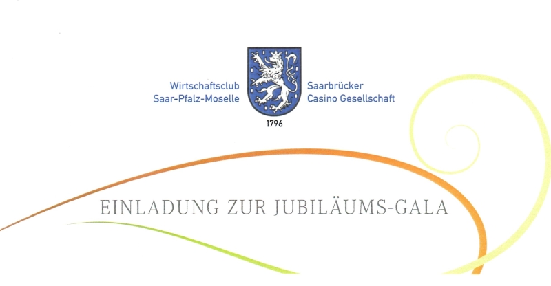 Der Wirtschaftsclub Saar-Pfalz-Moselle - Saarbrücker Casino Gesellschaft feiert in diesem Jahr sein 225-jähriges Bestehen.